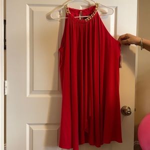 Pink dress with gold chain detail. Jessica Simpson brand size 14